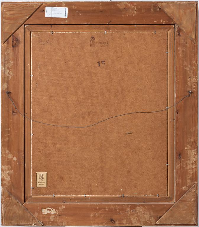 Olle Hjortzberg, Stilleben med fat och äpple.