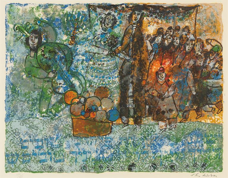 Theo Tobiasse, lithograph in colours, signed 136/200.