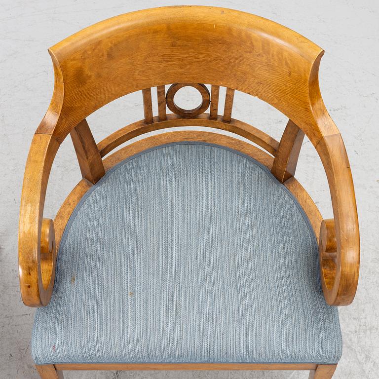 Pair of armchairs, Late Empire, mid-19th century.