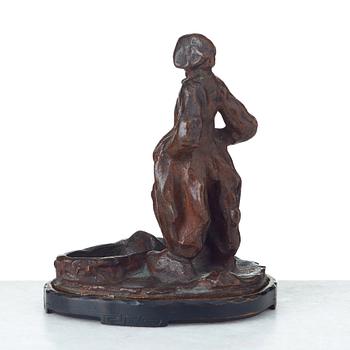 CARL MILLES, skulptur, "Holländsk fiskargubbe" (salt- och pepparkar).