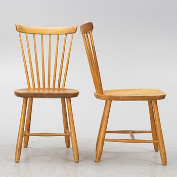 Carl Malmsten, stolar, 4 st, "Lilla Åland", 1900-talets slut.