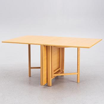 Bruno Mathsson, a 'Maria Flap' drop-leaf table, Mathsson International, Värnamo, Sweden.