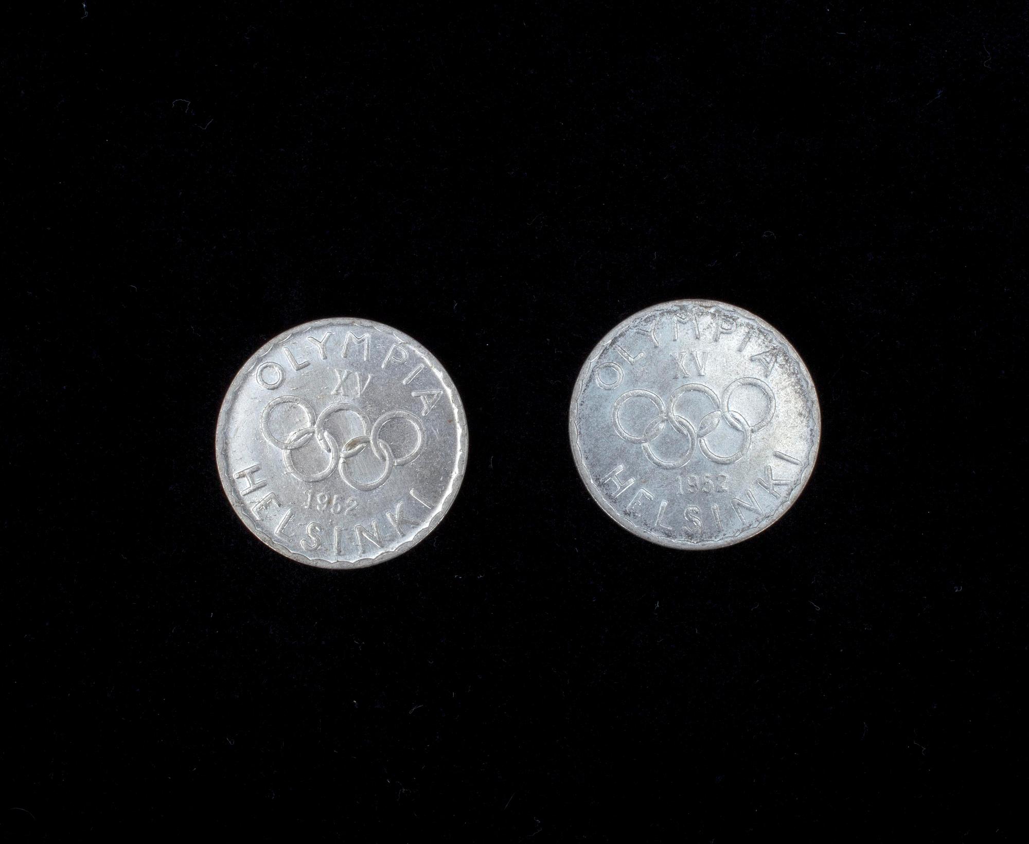 OLYMPIAMYNT 500 FIM, 2 st, HELSINGFORS OLYMPISKA SPEL 1952.