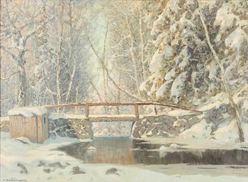 Anshelm Schultzberg, "Motiv från Graversfors, Kolmården".