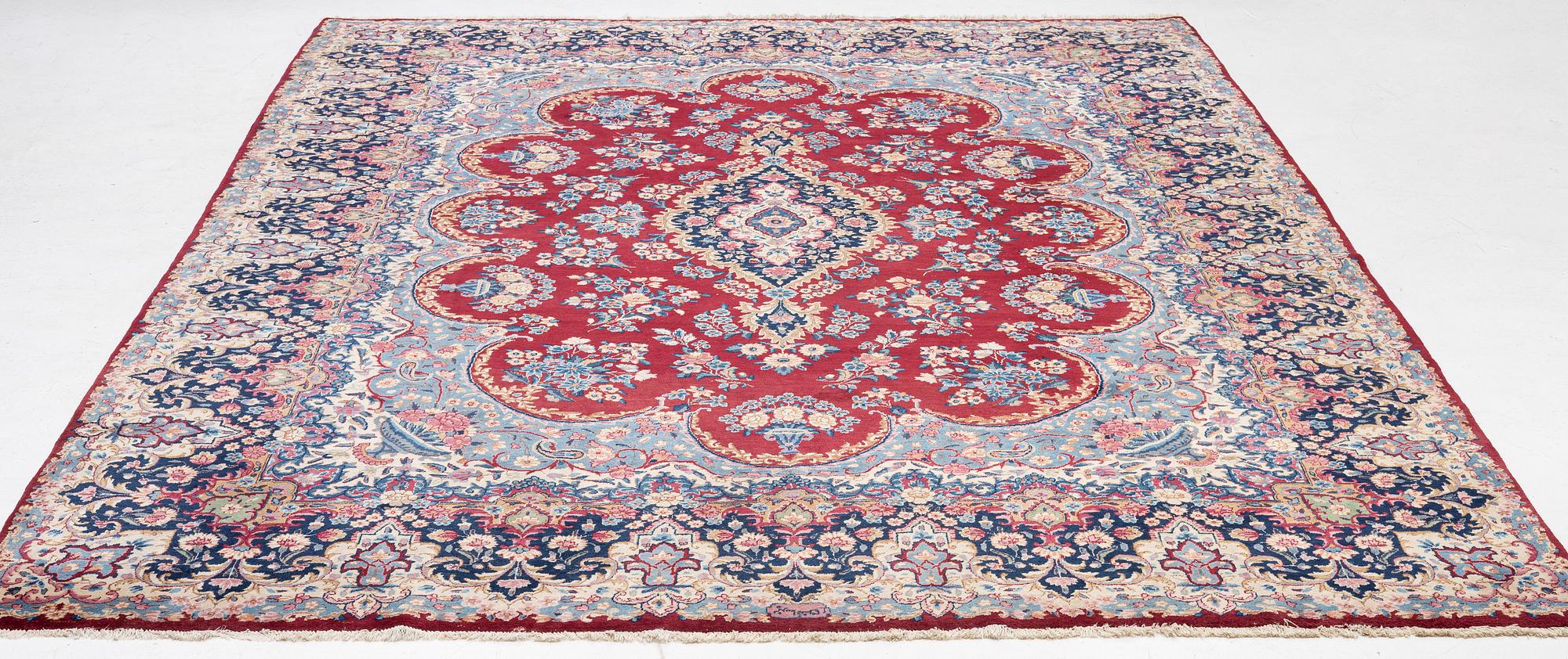 Carpet, Kirman, approx. 420 x 300 cm.