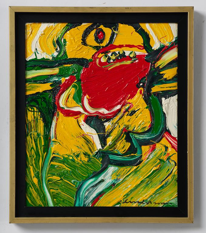 Bengt Lindström, "Figur mot gult".