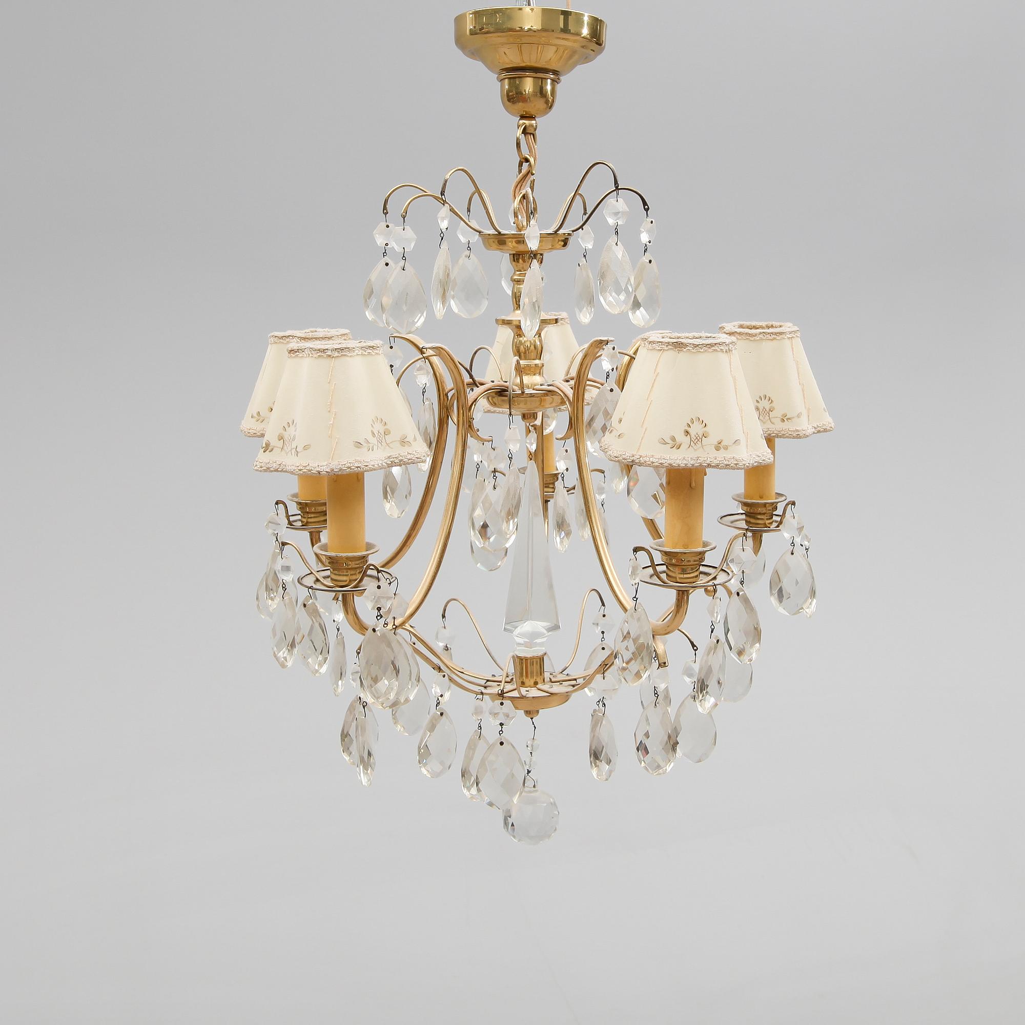 LJUSKRONA, 1900-talets mitt. Höjd ca 46 cm.