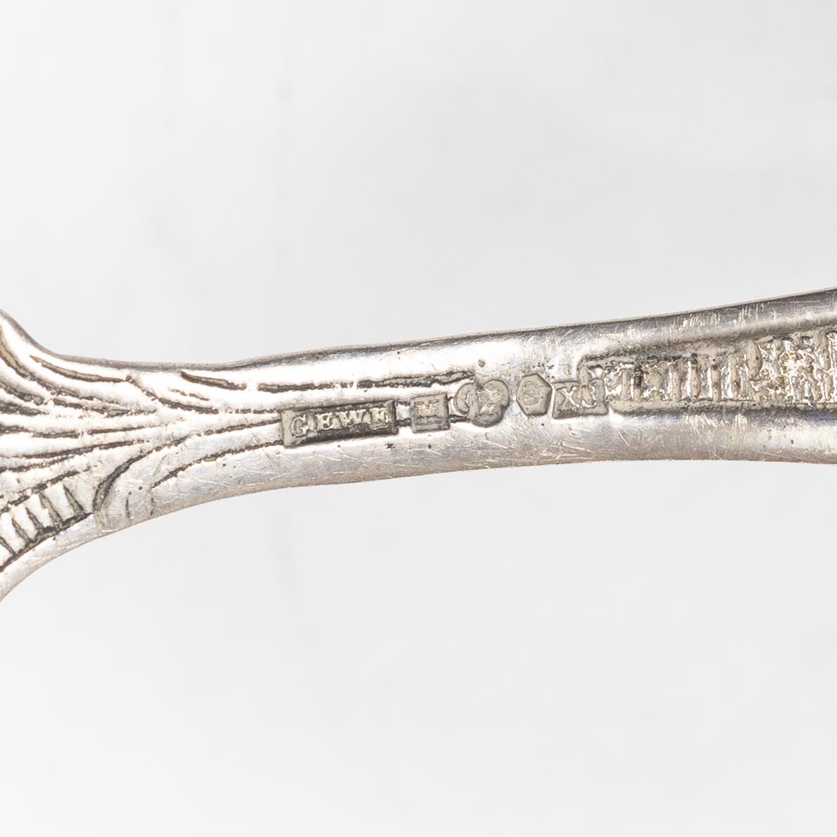 Spoons, 17 pieces, Sweden, 19th–20th century.