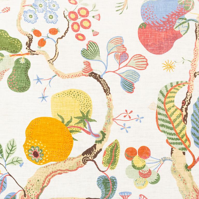 Josef Frank, a set of linen textiles, "Brazil" and "Vegetable tree", by Firma Svenskt Tenn.