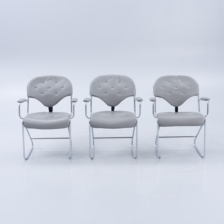 Sam Larsson, armchairs, 3 pieces, Dux.