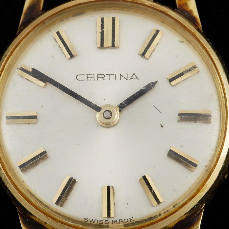 ARMBANDSUR, dam, Certina, omkring 1900-talets mitt. Vikt ca 30 gram.