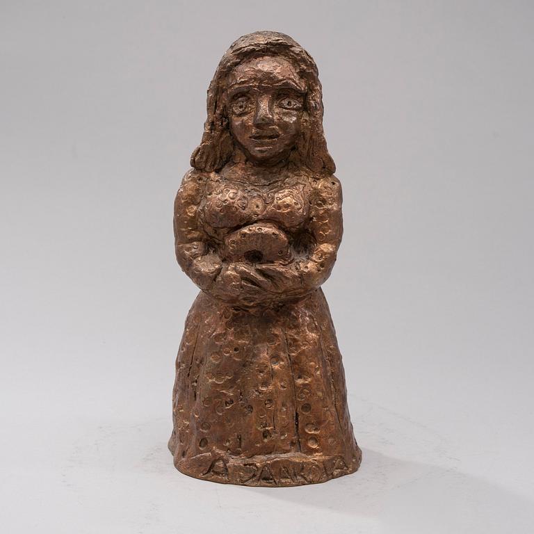 ALPO JAAKOLA, pronssiveistos, signeerattu ja päivätty -81.