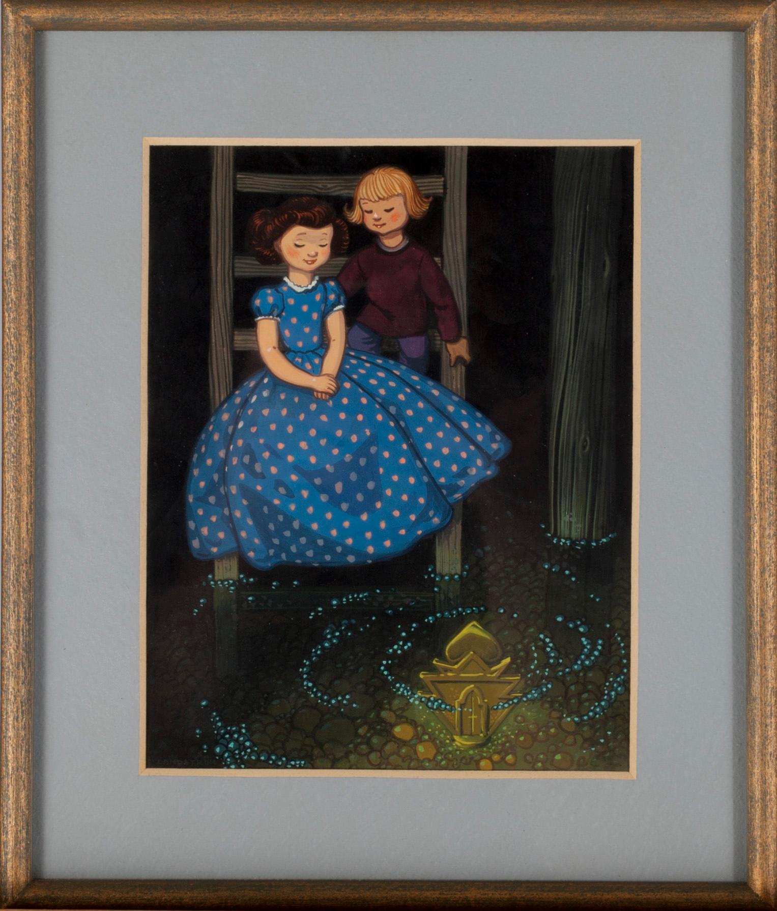BJÖRN LANDSTRÖM, gouache, signerad, 1900-talets mitt.