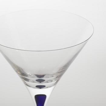 ERIKA LAGERBIELKE, 25 delar, glas, "Intermezzo", Orrefors, sent 1900-tal.