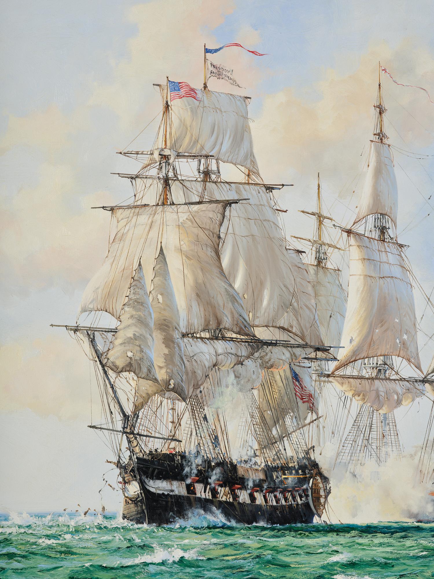 Barry Mason, "Shannon" in battle with "Chesapeake".