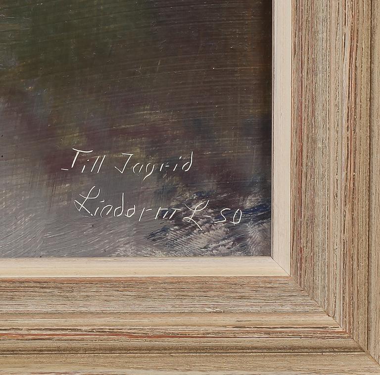 LINDORM LILJEFORS, olja på pannå, signerad och daterad -50.