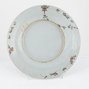 A large doucai dish, Qing dynasty, Yongzheng (1723-35).