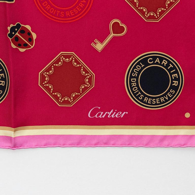 Cartier, a twill silk scarf, 'Diabolo de Cartier', 2023.