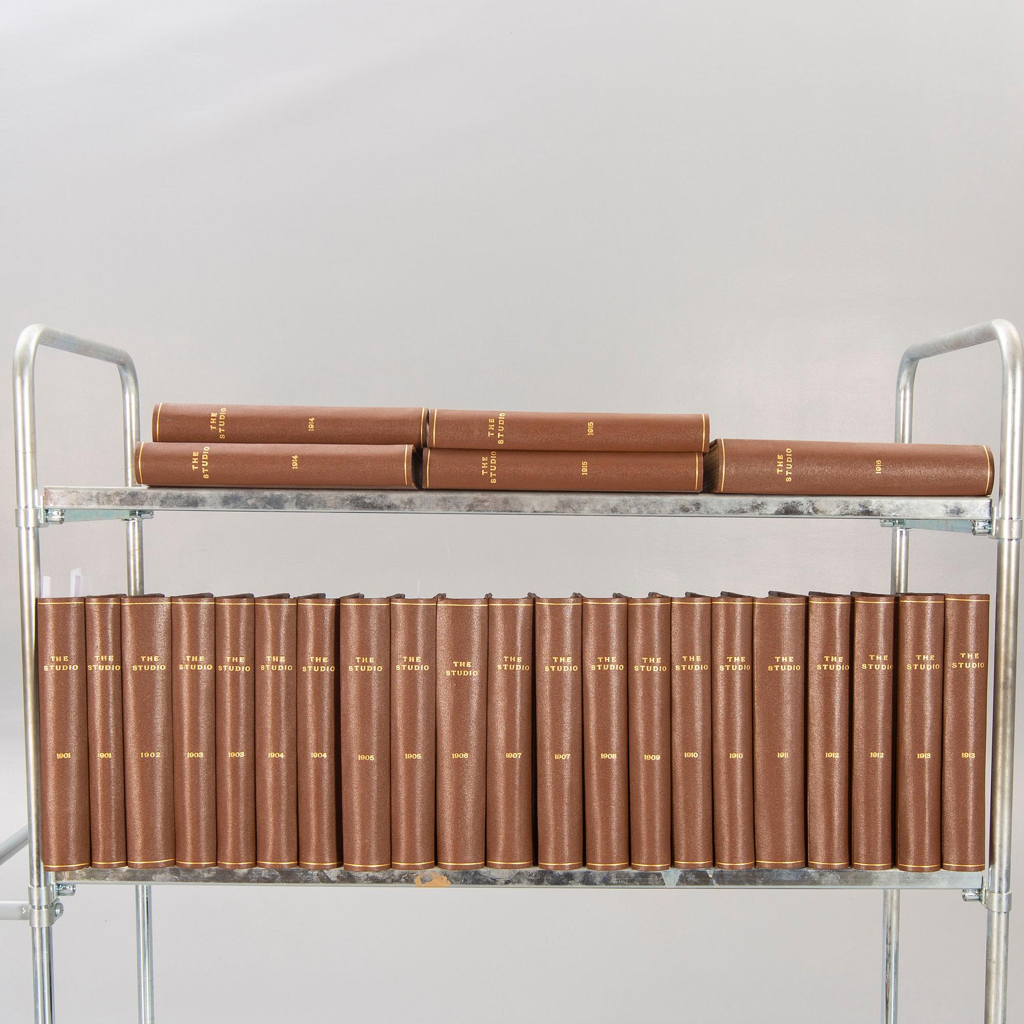 26 hardcover volumes of "The Studio", London 1901-16.