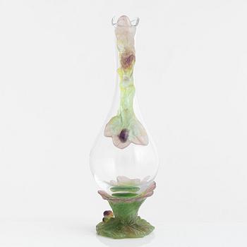 Carafe, glass, Daum, France, latter half of the 20th century.