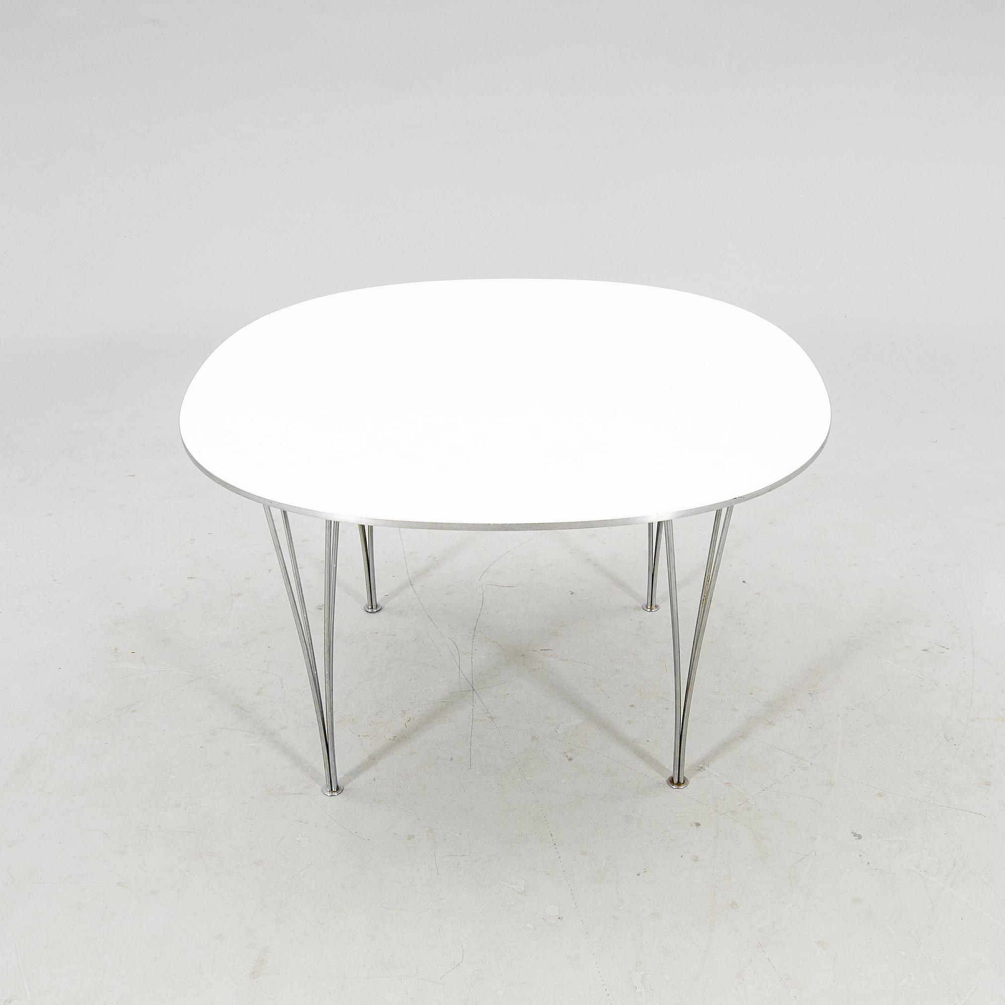 Bruno Mathsson & Piet Hein, bord, "Superelips" Fritz Hansen, Danmark 1986.