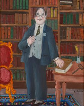 Lennart Jirlow, oil on panel, signed.