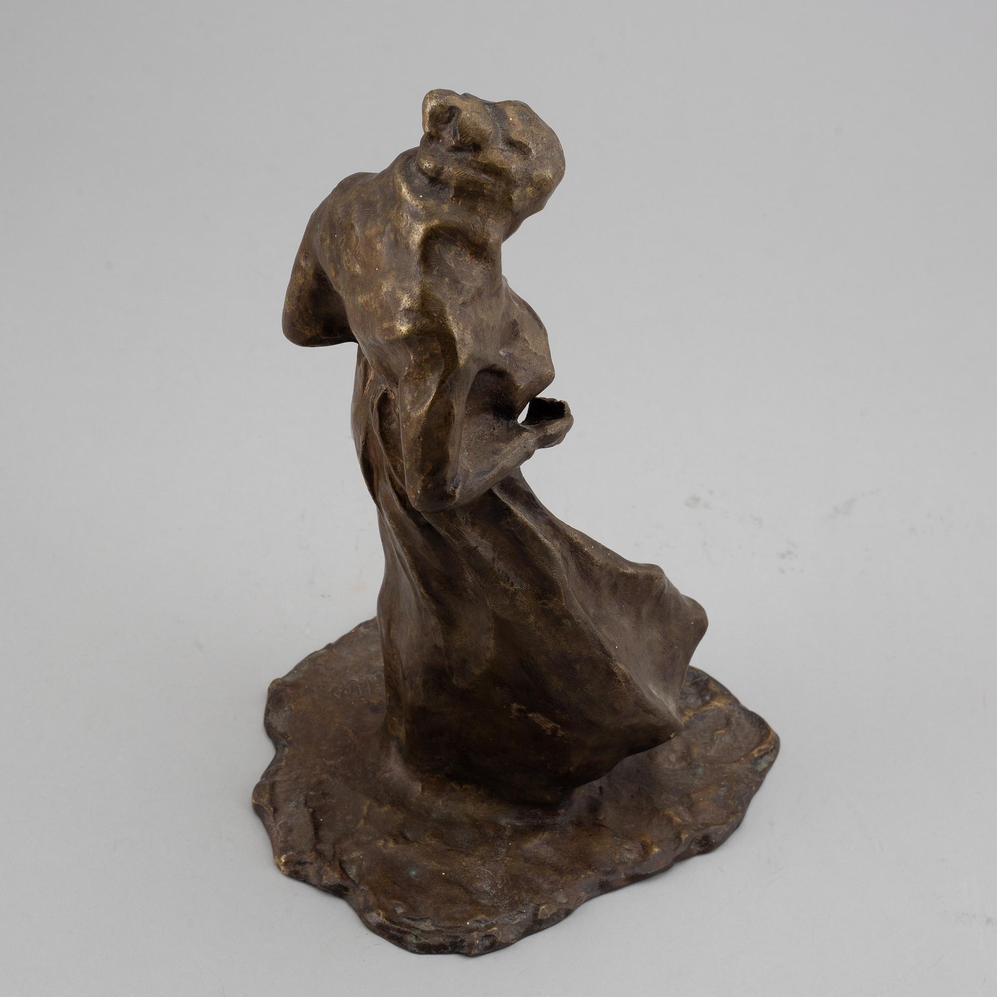 CARL MILLES, sculpture, bronze, signed.