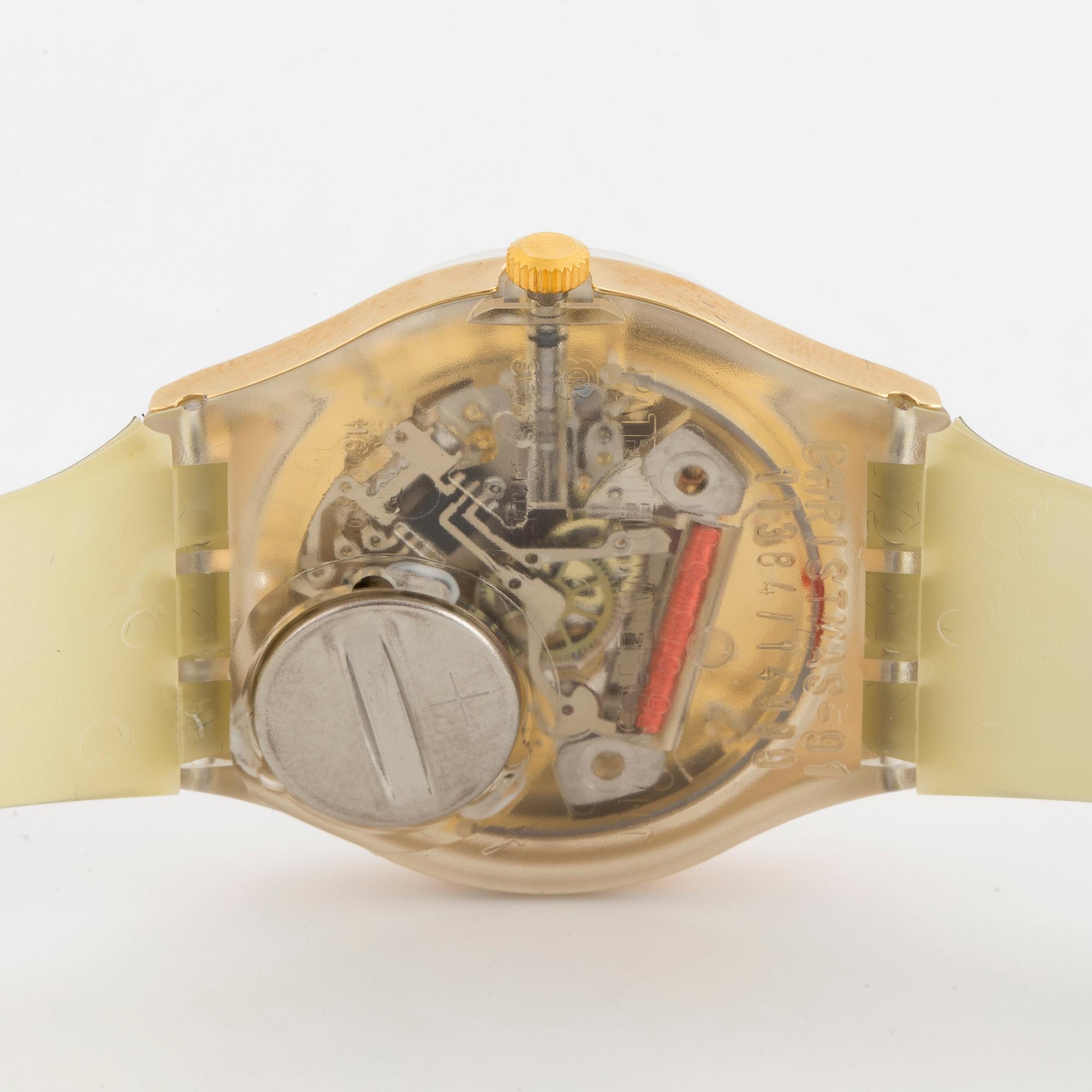 SWATCH, Christmas Special 1991, Hocus Pocus, wristwatch, 34 mm, - Bukowskis SWATCH, Christmas Special 1991, Hocus Pocus, wristwatch, 34 mm, - Bukowskis