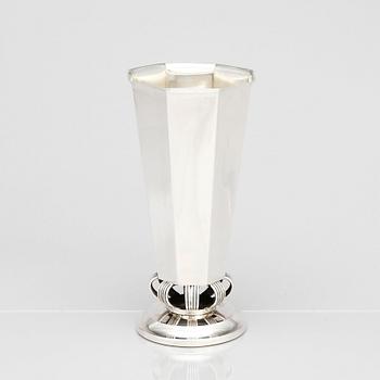 Tore Kullander, a silver vase, Silversmén Borås, Sweden 1947.