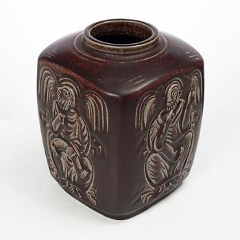 Jais Nielsen, a stoneware urn, Royal Copenhagen, Denmark, 1955.