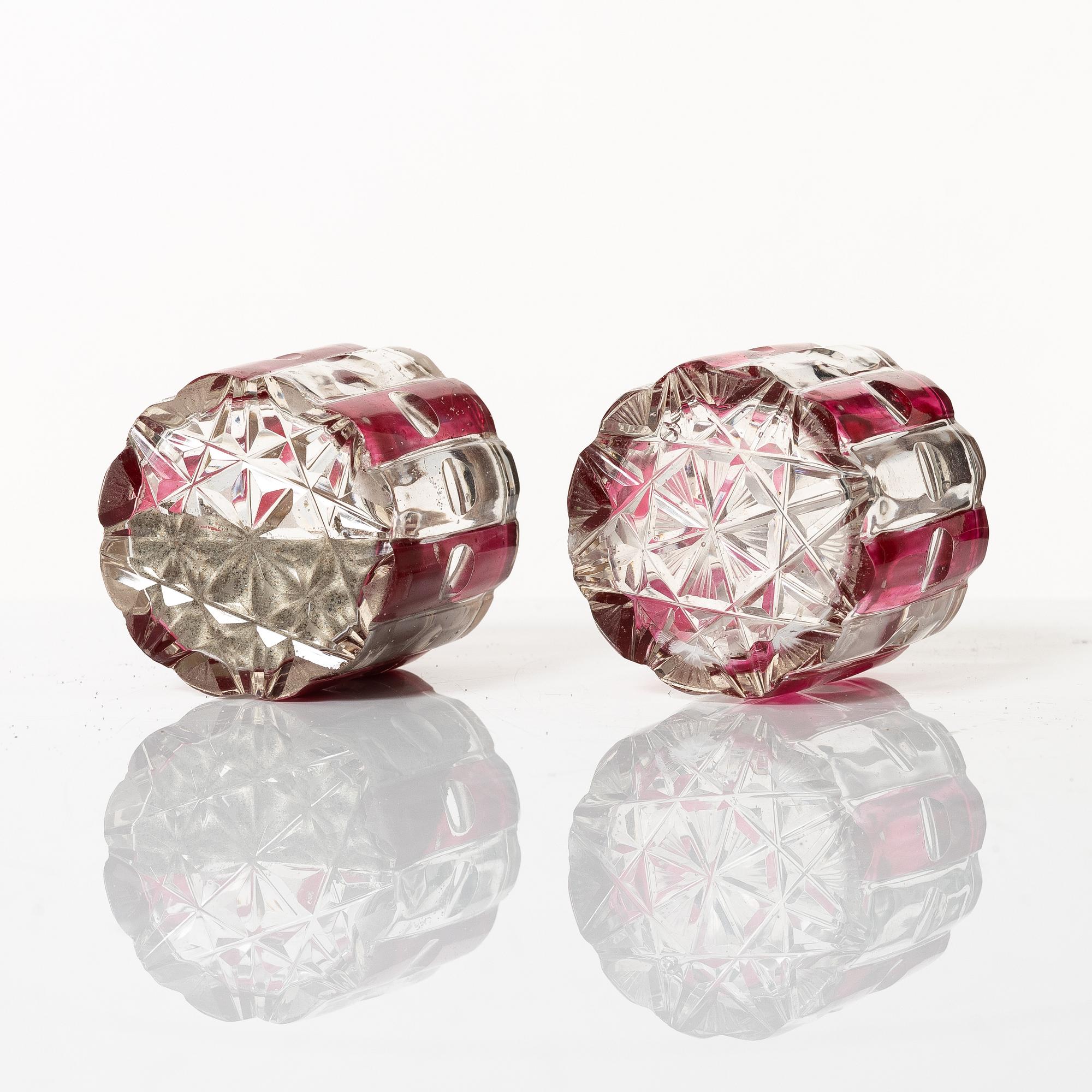 A French late Empire ormolu and cut-glass writing stand, ca 1830.