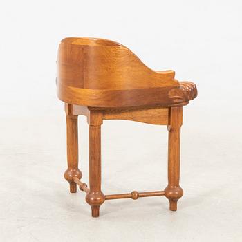 Antoni Gaudí, "Calvet" chair numbered CXXIX.