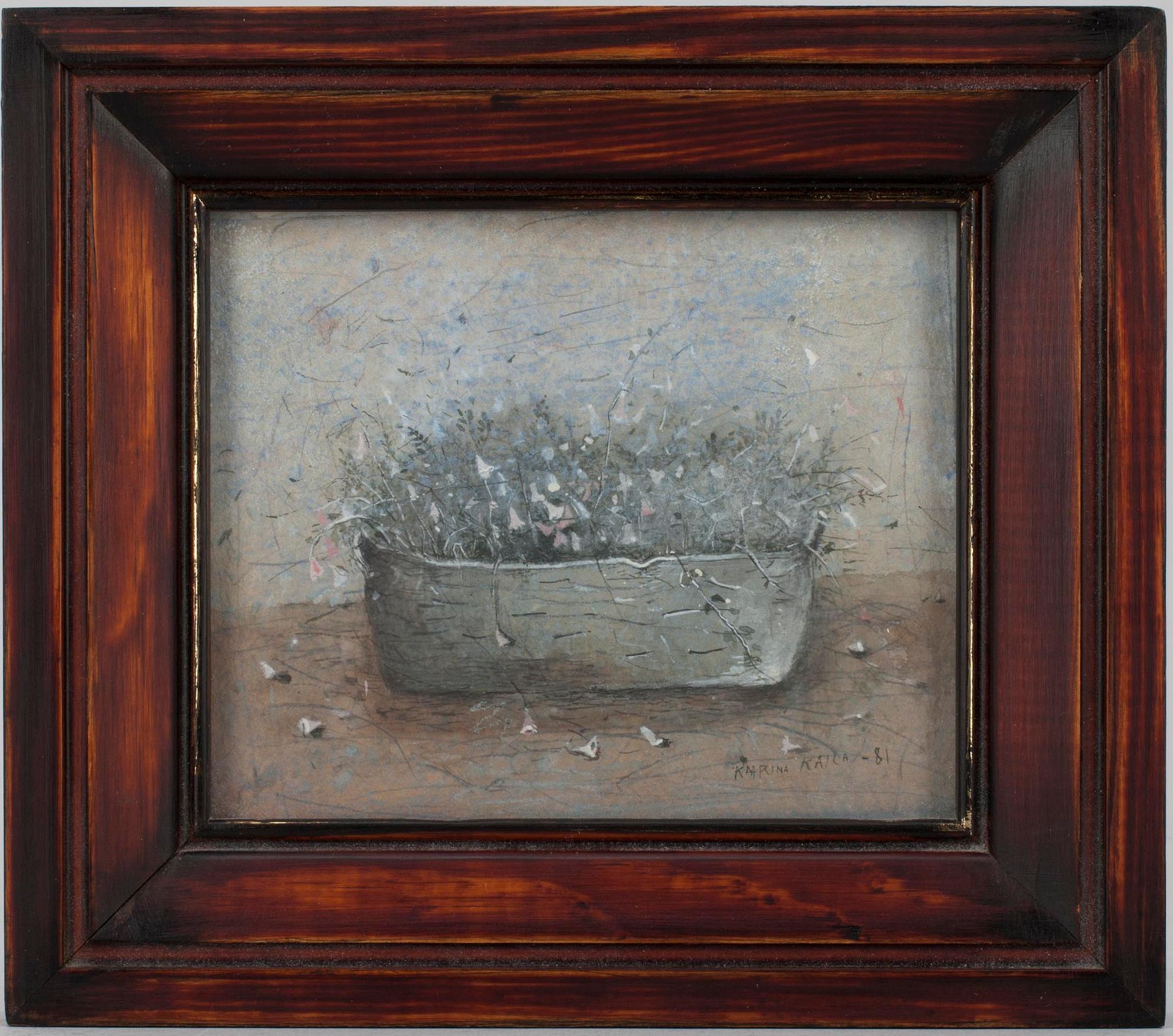 KAARINA KAILA, akvarell, signerad och daterad -81.