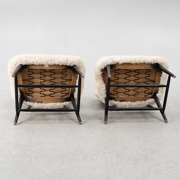 Alf Svensson, a pair of 'TeVe' armchairs, Bra Bohag, Studio Ljungs Industrier 1950s.