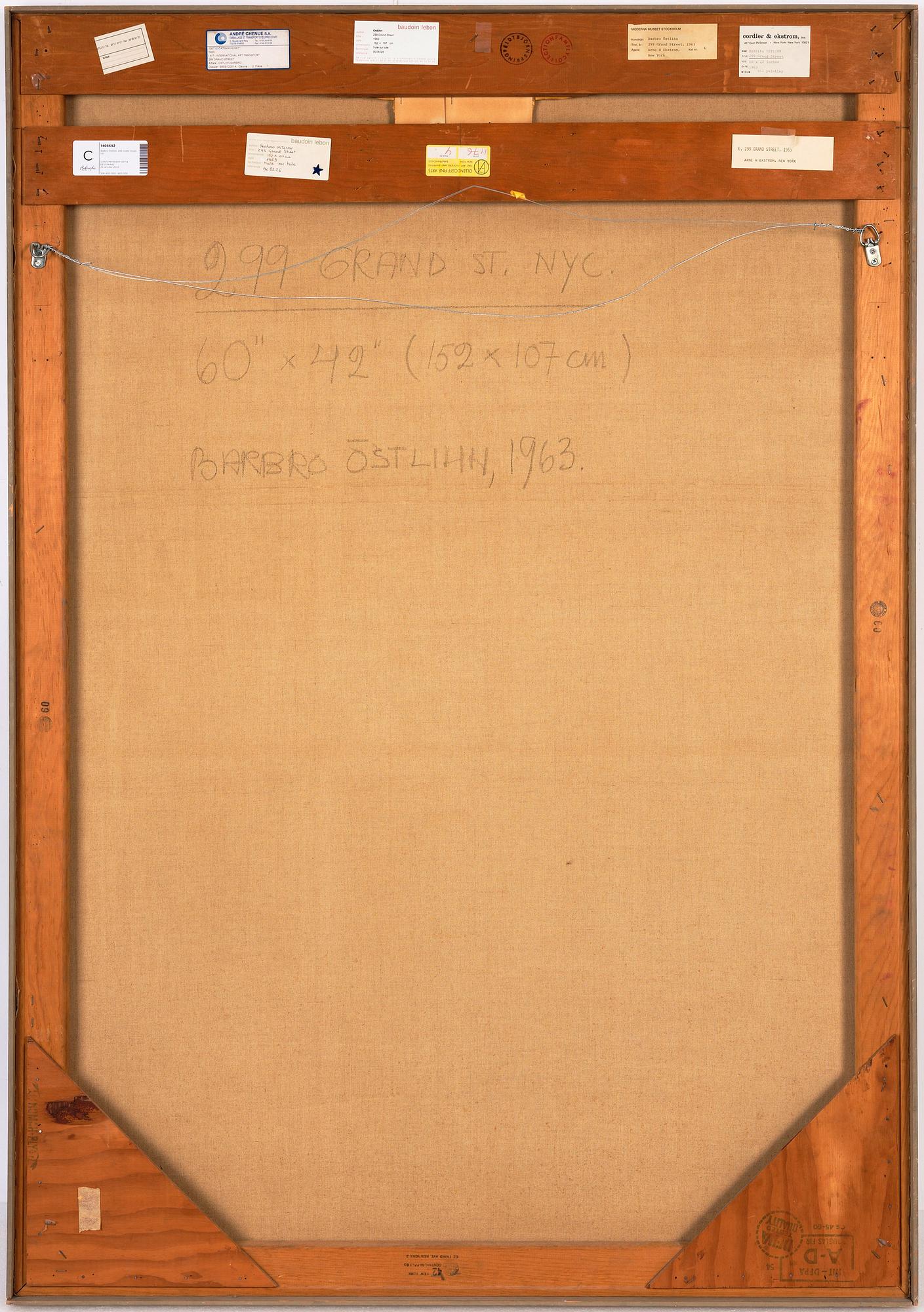 Barbro Östlihn, "299 Grand St. NYC.".
