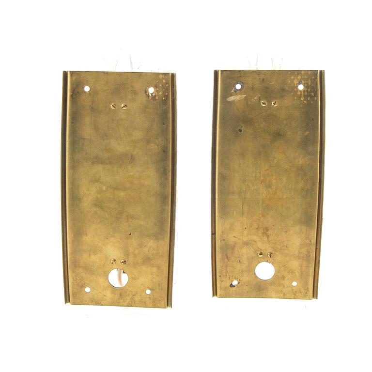 Carl Fagerlund, wall sconces 4 similar Orrefors late 20th century.