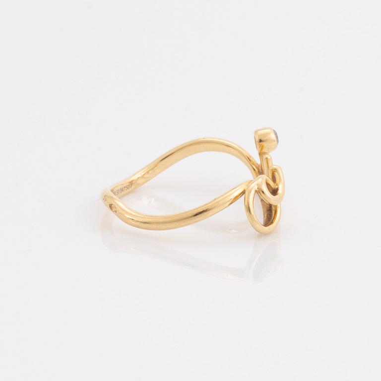 Dior, ring "Oui", 18K guld med briljantslipad diamant.
