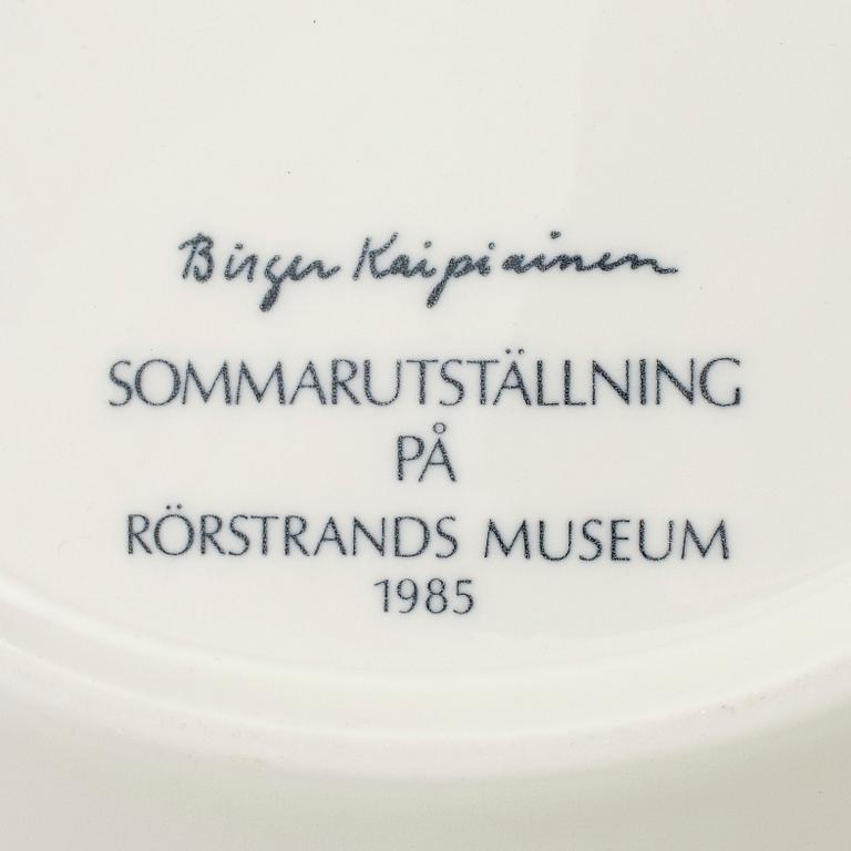 BIRGER KAIPIAINEN, a porcelain dish from Rörstrand, 1985.
