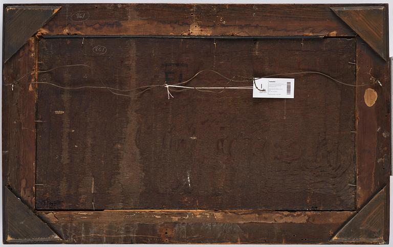 Tobias Verhaecht, Wide landscape with Herse and her maidservants discovered by Mercury on the way to the Temple of Minerva.