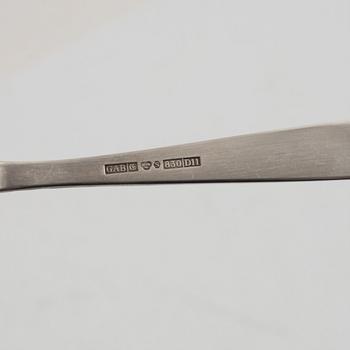 Jacob Ängman, 24 pieces silver cutlery model 'Rosenholm', GAB, Eskilstuna.