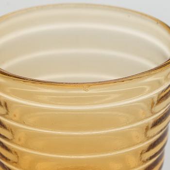Aino Aalto, A 1930s pitcher model 4644 and two drinking glasses model 4056 for Karhula for Karhula Glassworks, Finland.