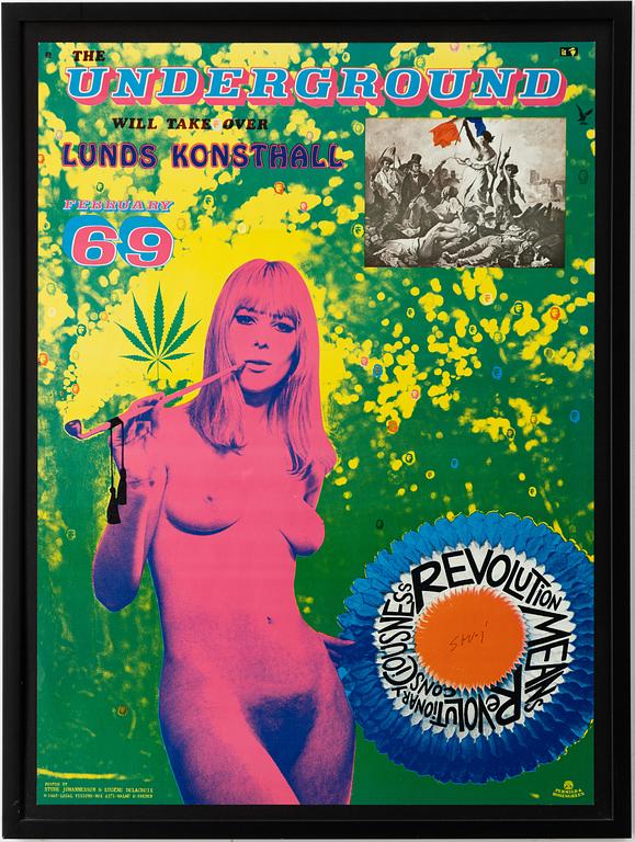 Sture Johannesson, "The Underground will take over Lunds Konsthall February 69".