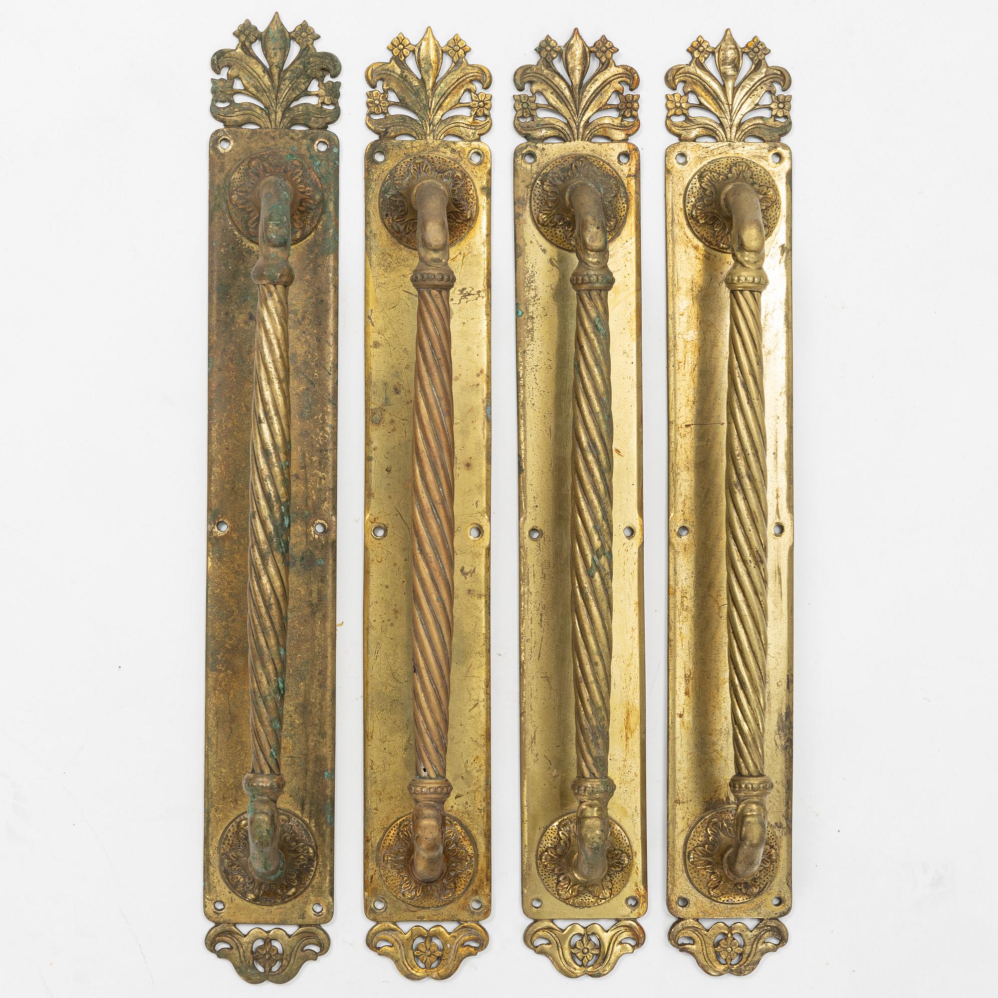 Dörrhandtag, 4 st, omkring går 1900.