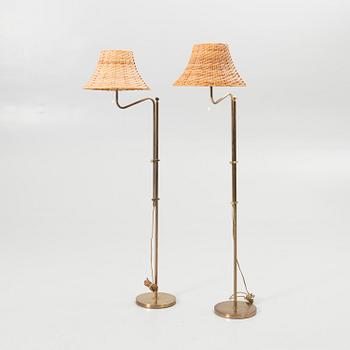 Floor lamps, a pair, model G 132, Bergboms, late 20th century.