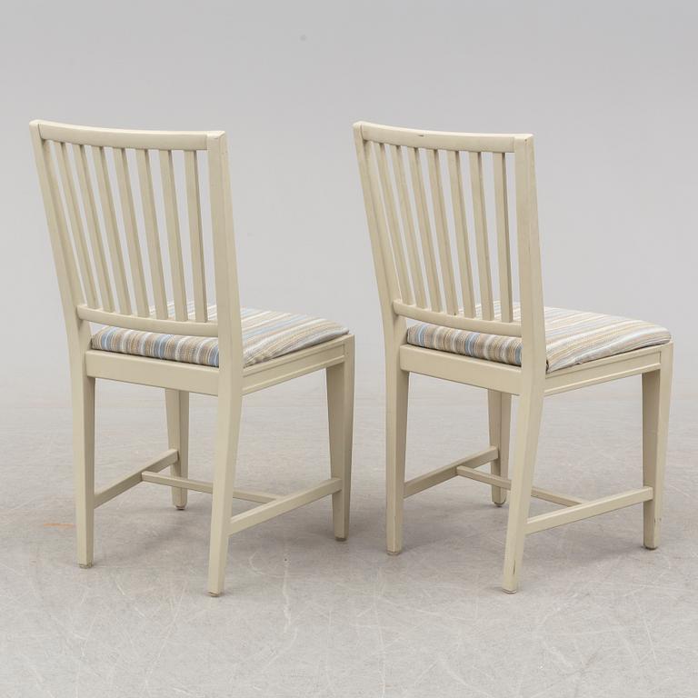 a set of six chairs, second half of the 20th century.