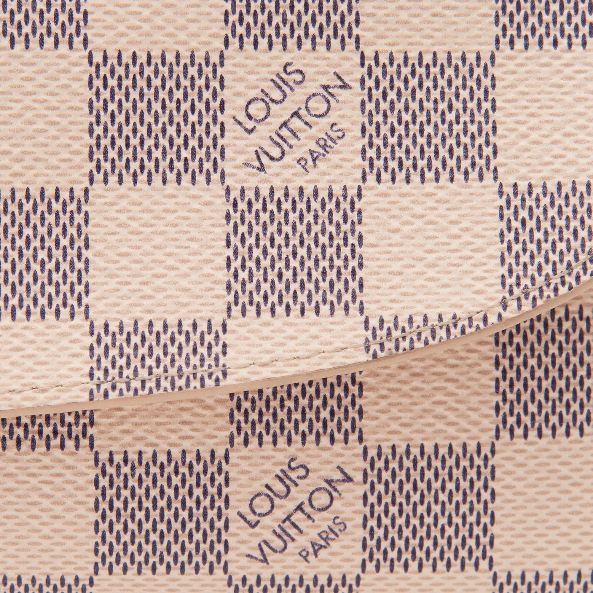 A LOUIS VUITTON WALLET,  "Emilie Damier Azur".