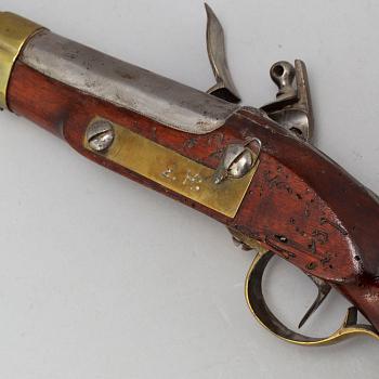 A Swedish flintlock pistol 1816 pattern.