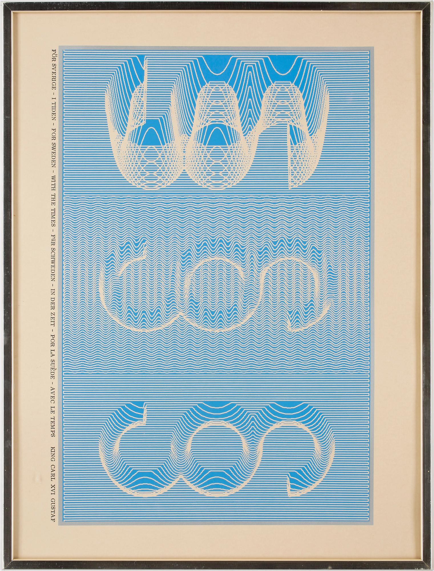 STURE JOHANNESSON, serigrafi, ej signerad, 1970-tal.