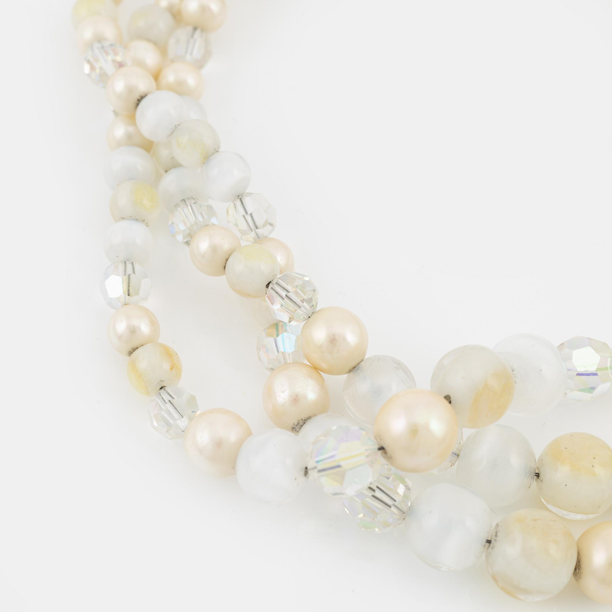 Christian Dior, a pearl and chrystal necklace, 1959.