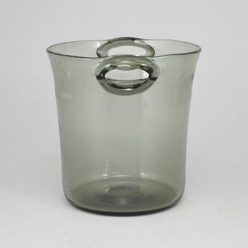 NILS LANDBERG, champagne-/vinkylare, glas, Orrefors, 1950-tal.